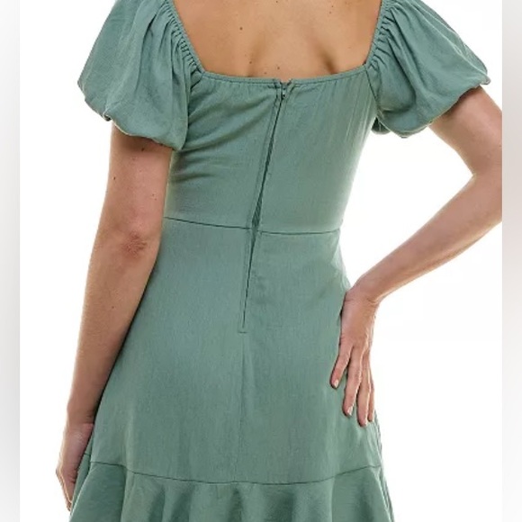 Trixxi Mint Green Wrap Dress - Picture 4 of 10